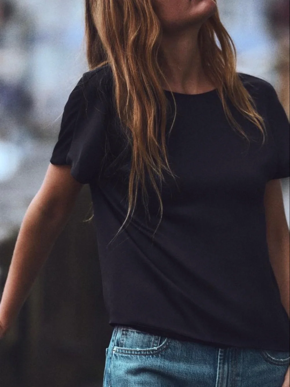 NEW ZARA  BLACK SATIN TOP - Picture 10 of 16